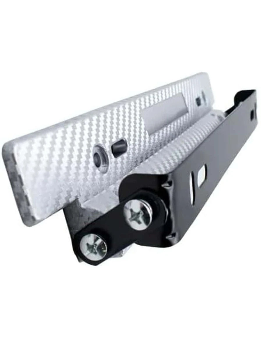 Porta Placa Universal  Doble Ajuste Posiciones Matricula Jdm