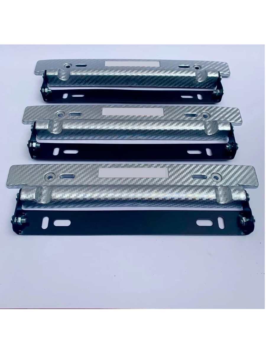 Porta Placa Universal  Doble Ajuste Posiciones Matricula Jdm