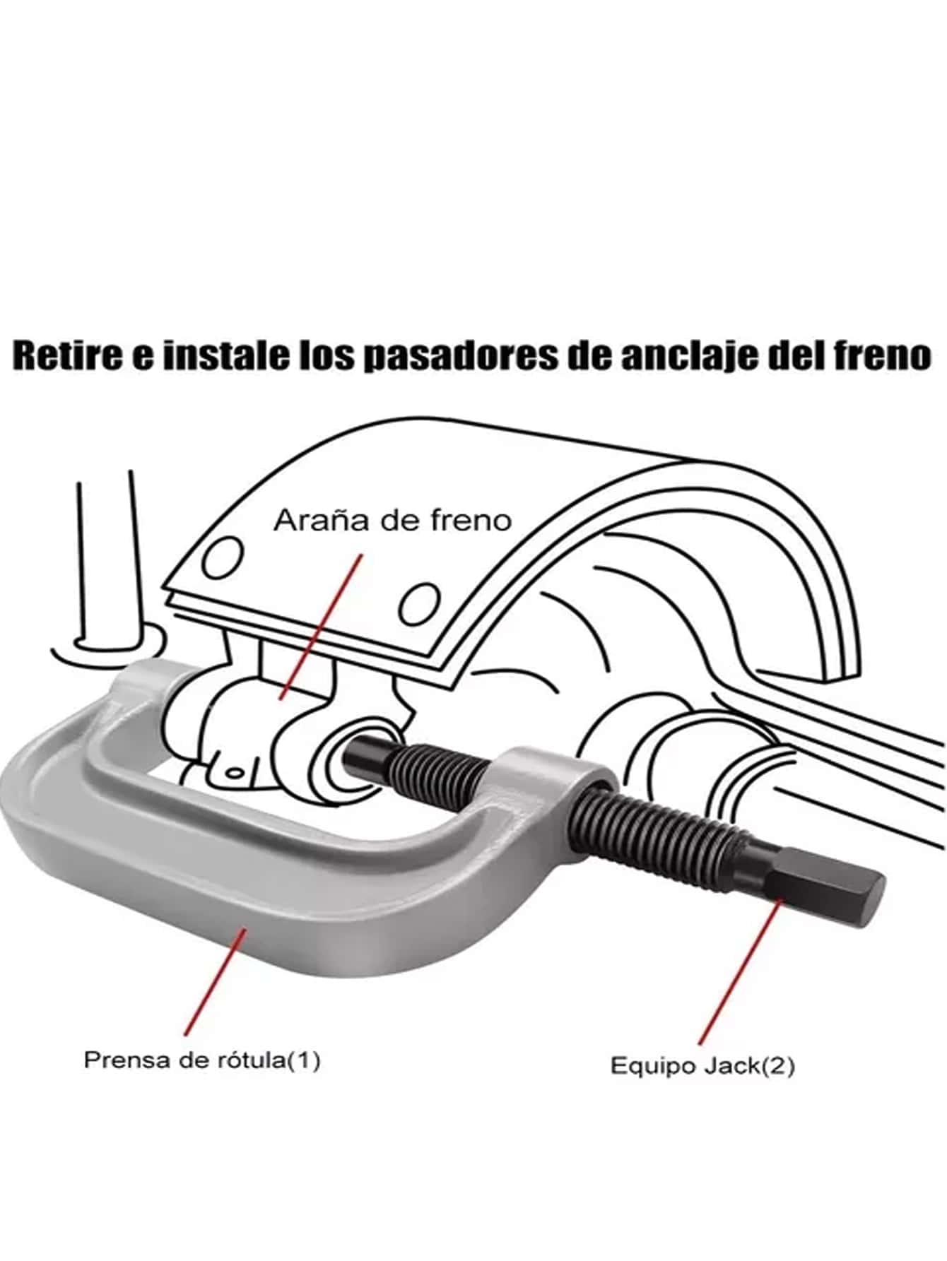 Prensa Rotula  Kit 4 En 1 Instalador Montar Desmontar 2wd 4wd