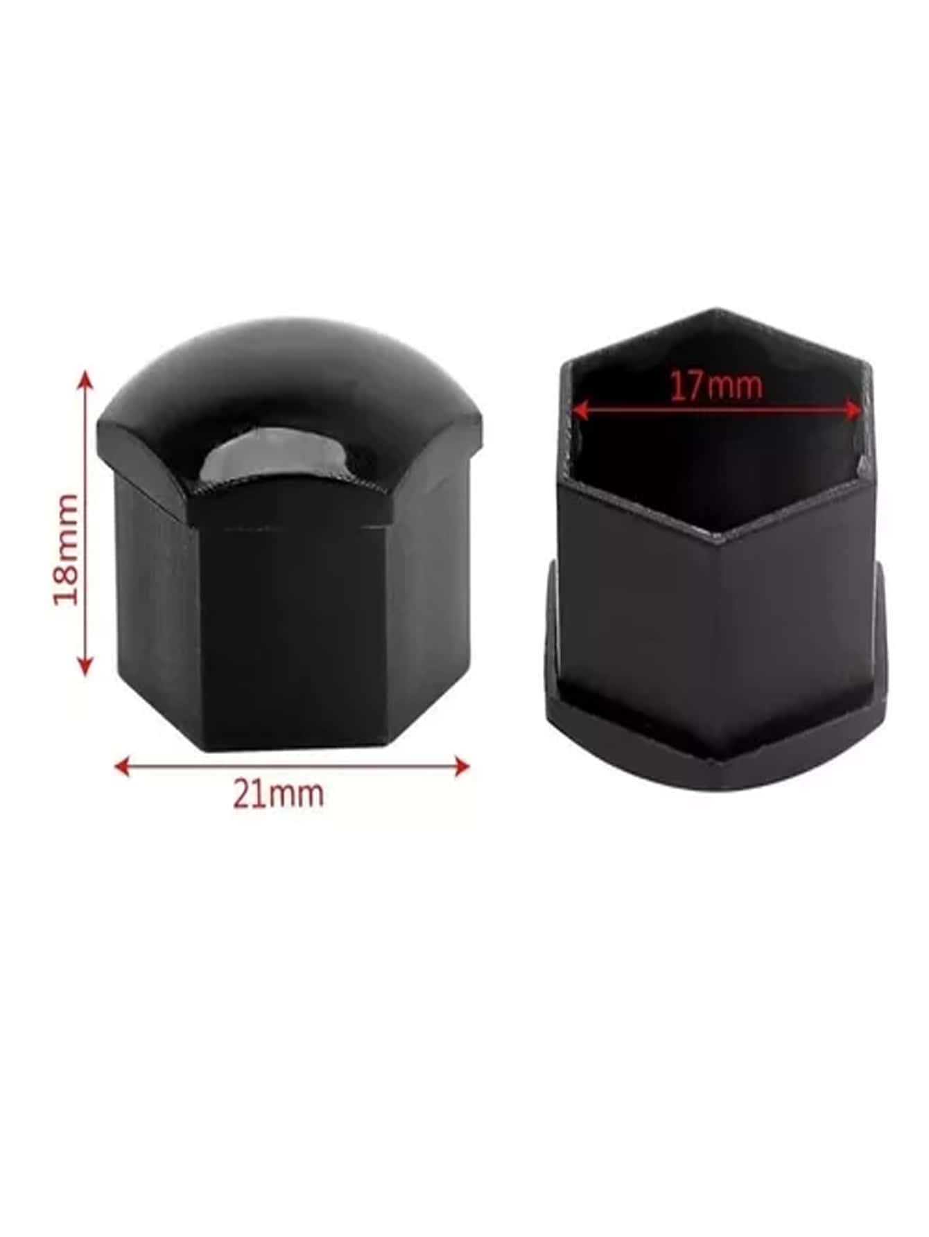 20 Piezas Tapon Hexagonal VW Deportivo Cubre Birlo Tapa Perno 17mm