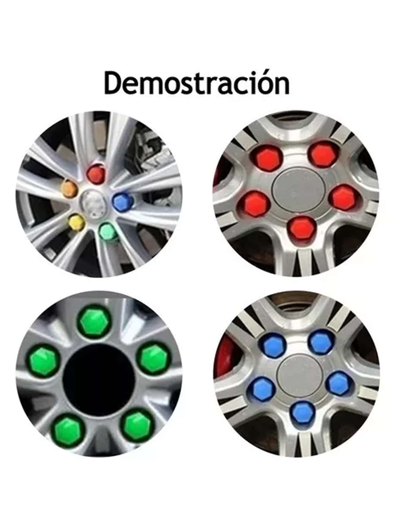 20 Piezas Tapon Hexagonal VW Deportivo Cubre Birlo Tapa Perno 17mm