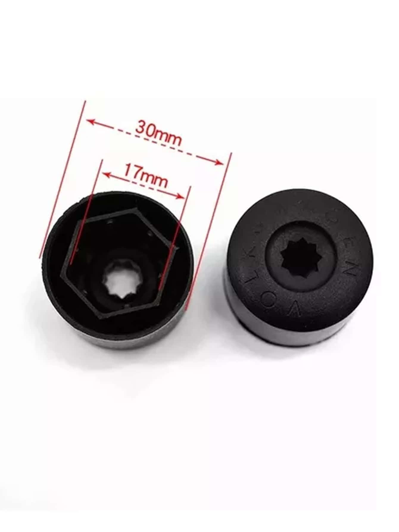 20 Piezas Tapon Redondo VW Deportivo Cubre Birlo Tapa Perno 17mm