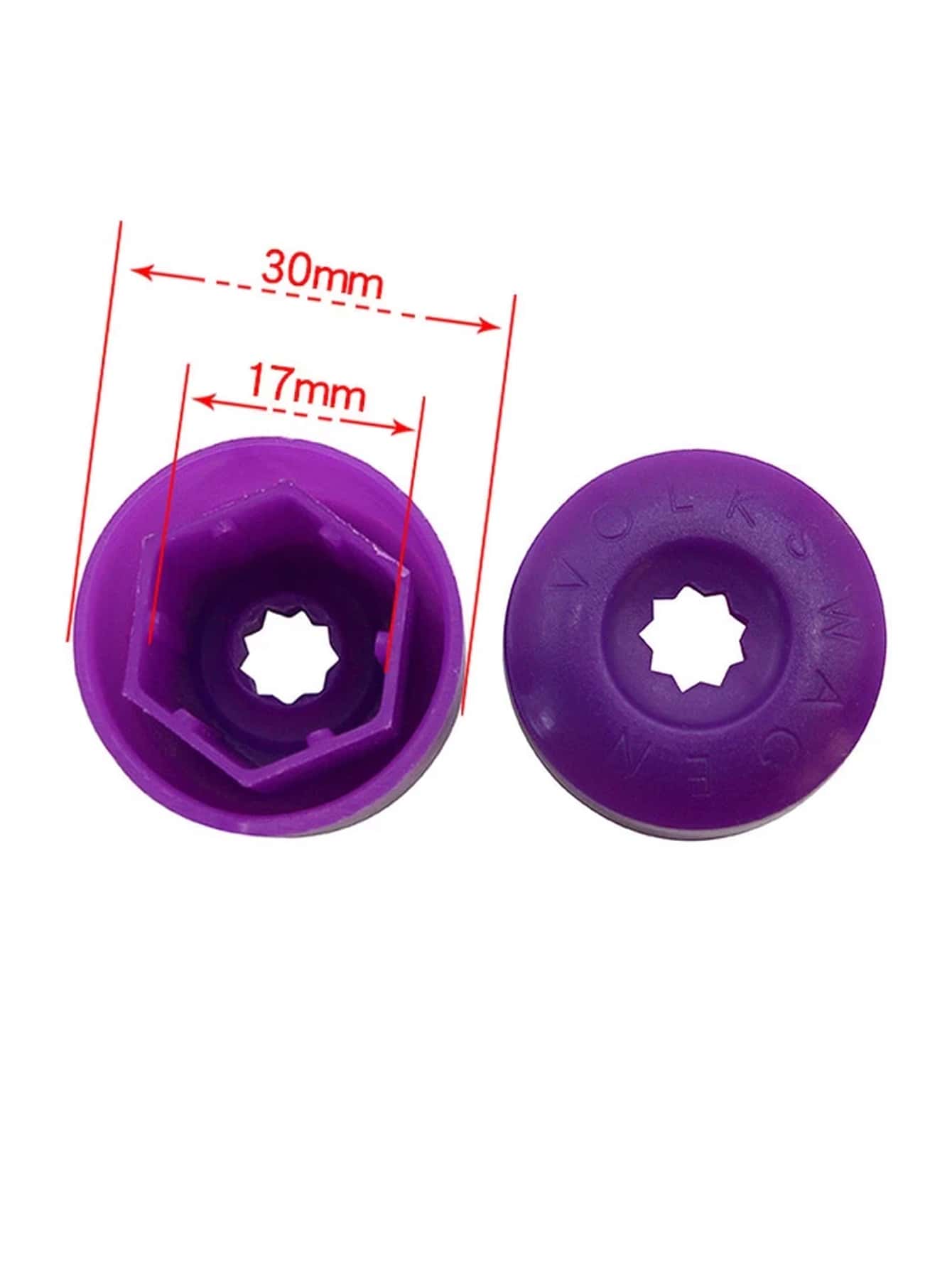 20 Piezas Tapon Redondo VW Deportivo Cubre Birlo Tapa Perno 17mm