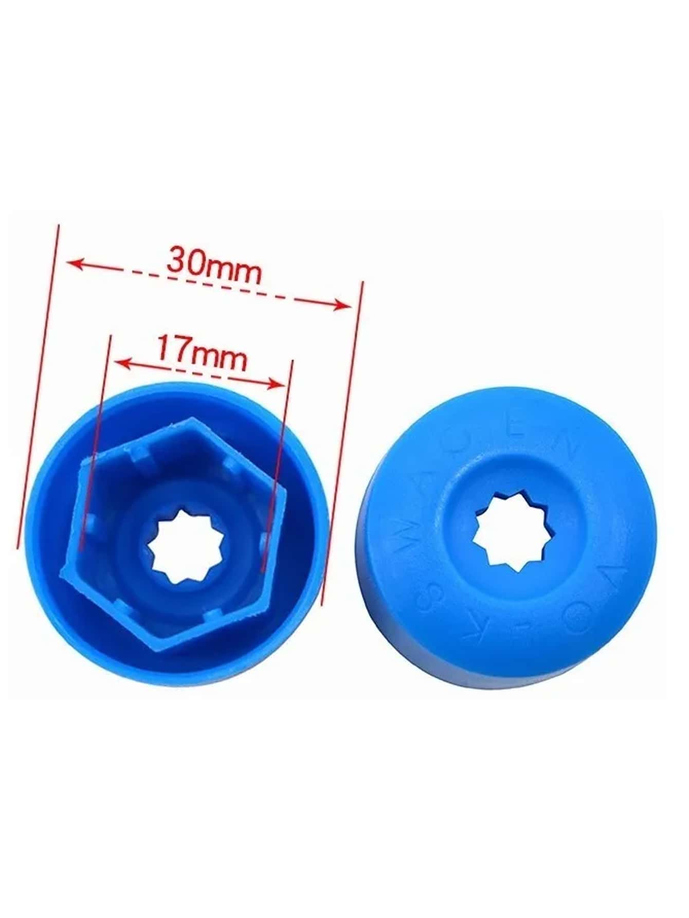 20 Piezas Tapon Redondo VW Deportivo Cubre Birlo Tapa Perno 17mm