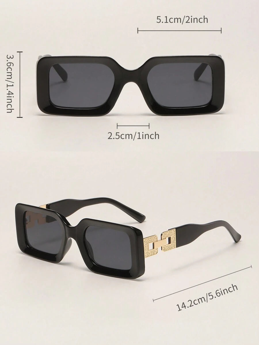 Gafas de sol vintage de marco grueso y grande