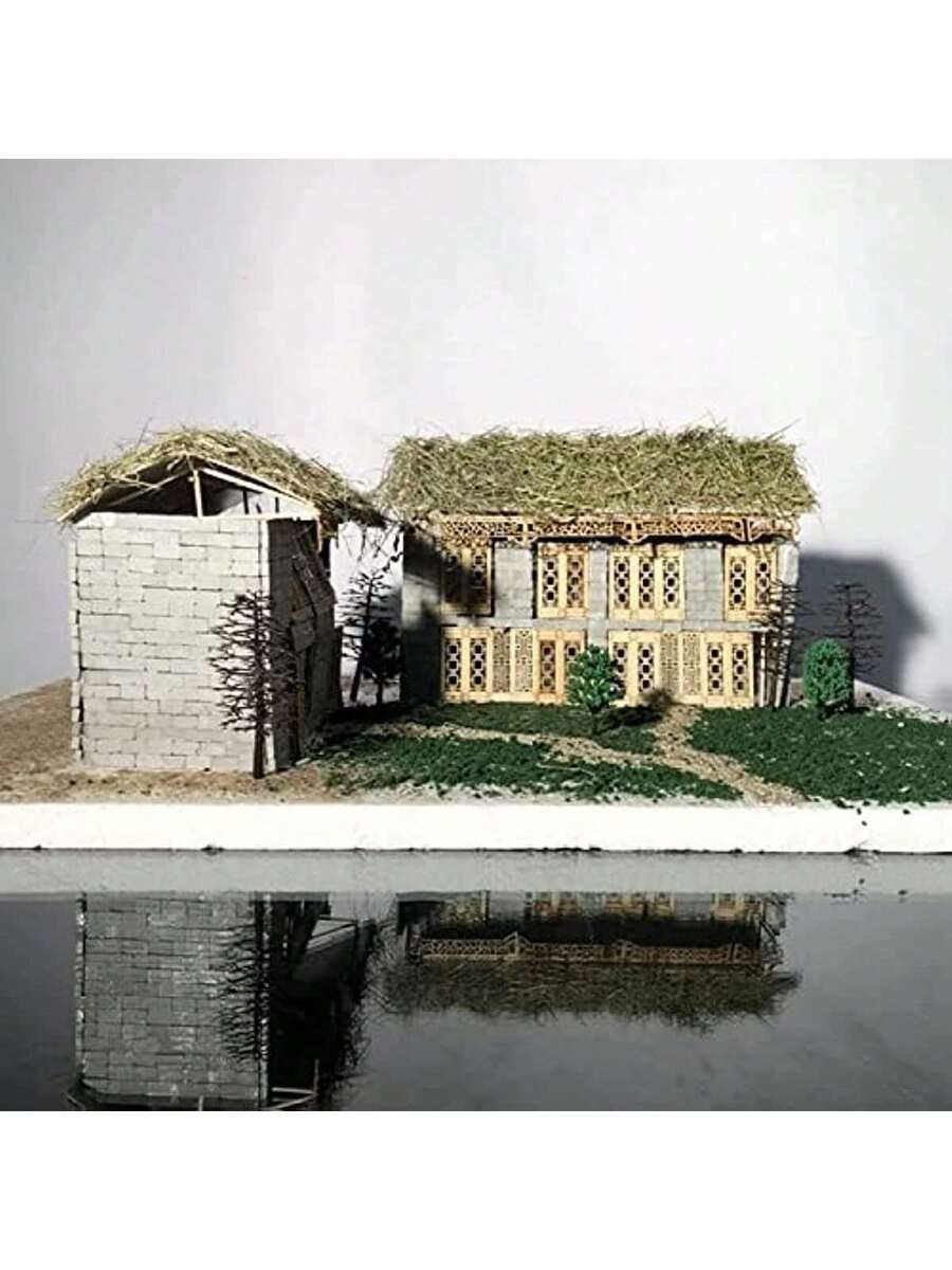 50 piezas Ladrillos grises en miniatura
