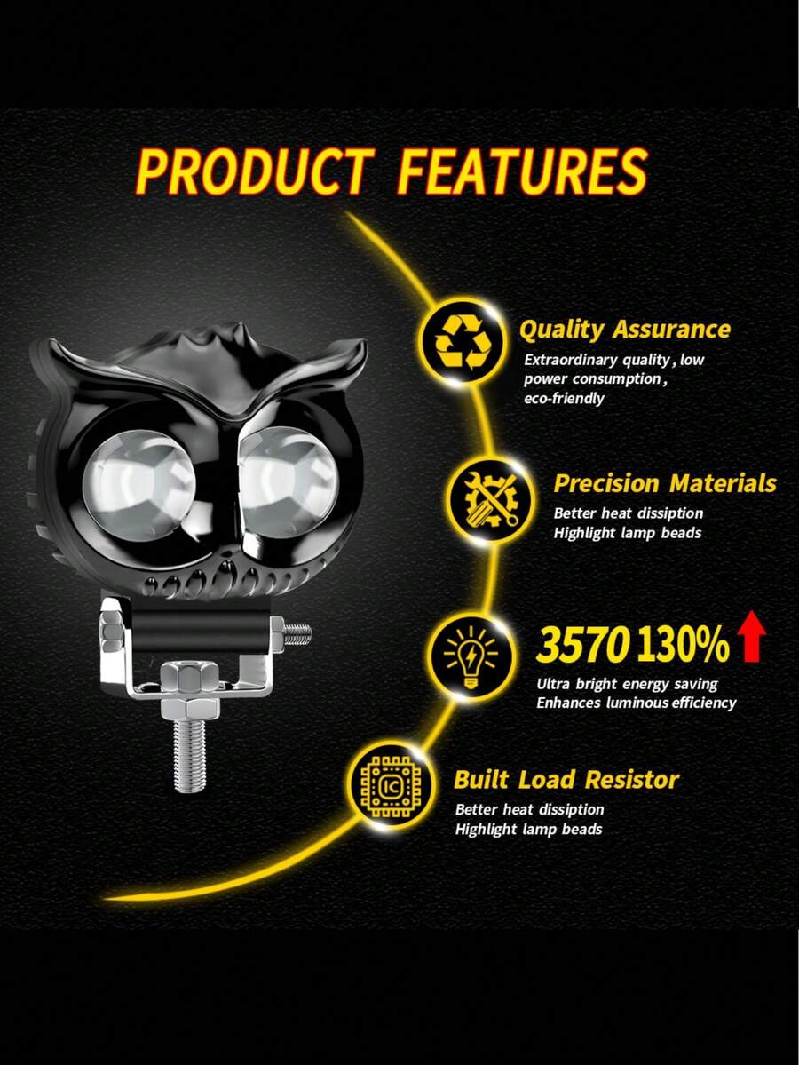 Faros LED auxiliares para motocicleta