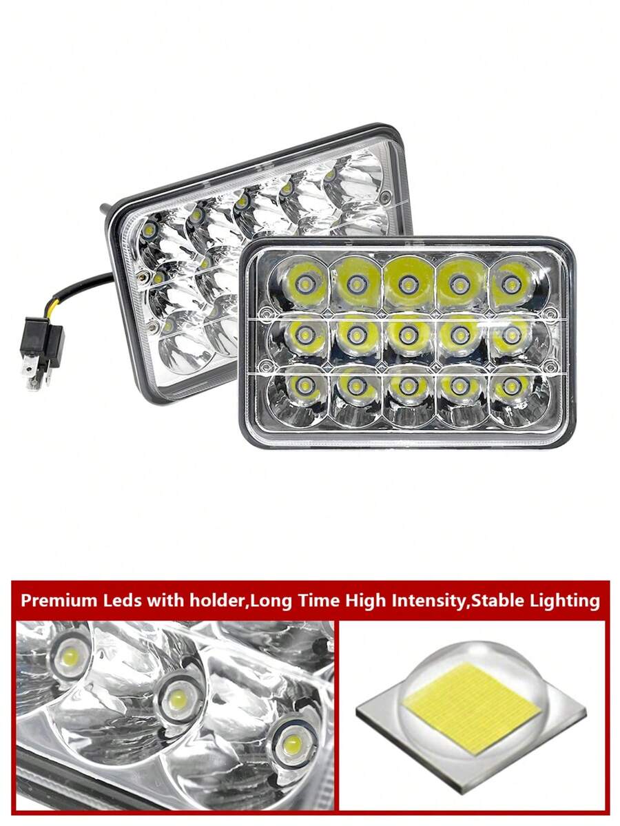 Faros LED luces delanteras rectangular