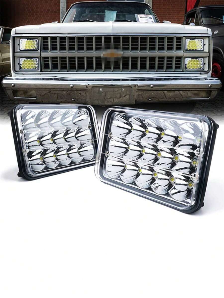 Faros LED luces delanteras rectangular
