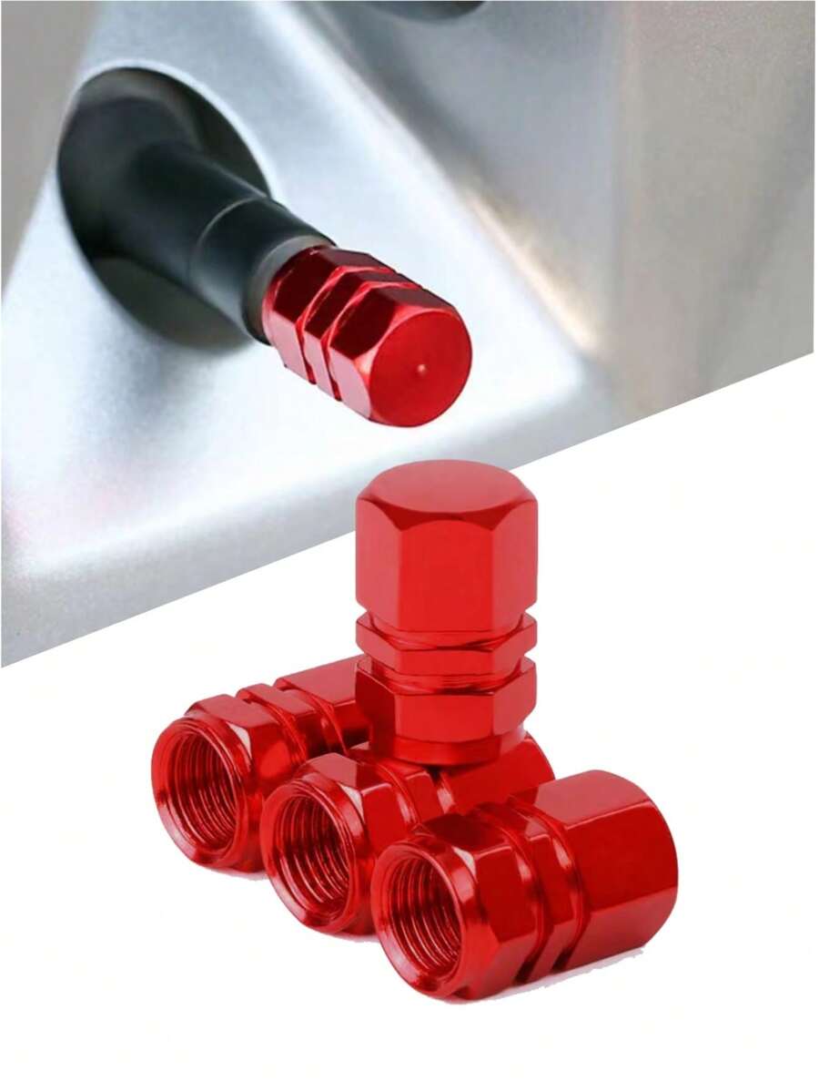 Tapas de valvula de vastago Hexagono universales para neumaticos de coche moto