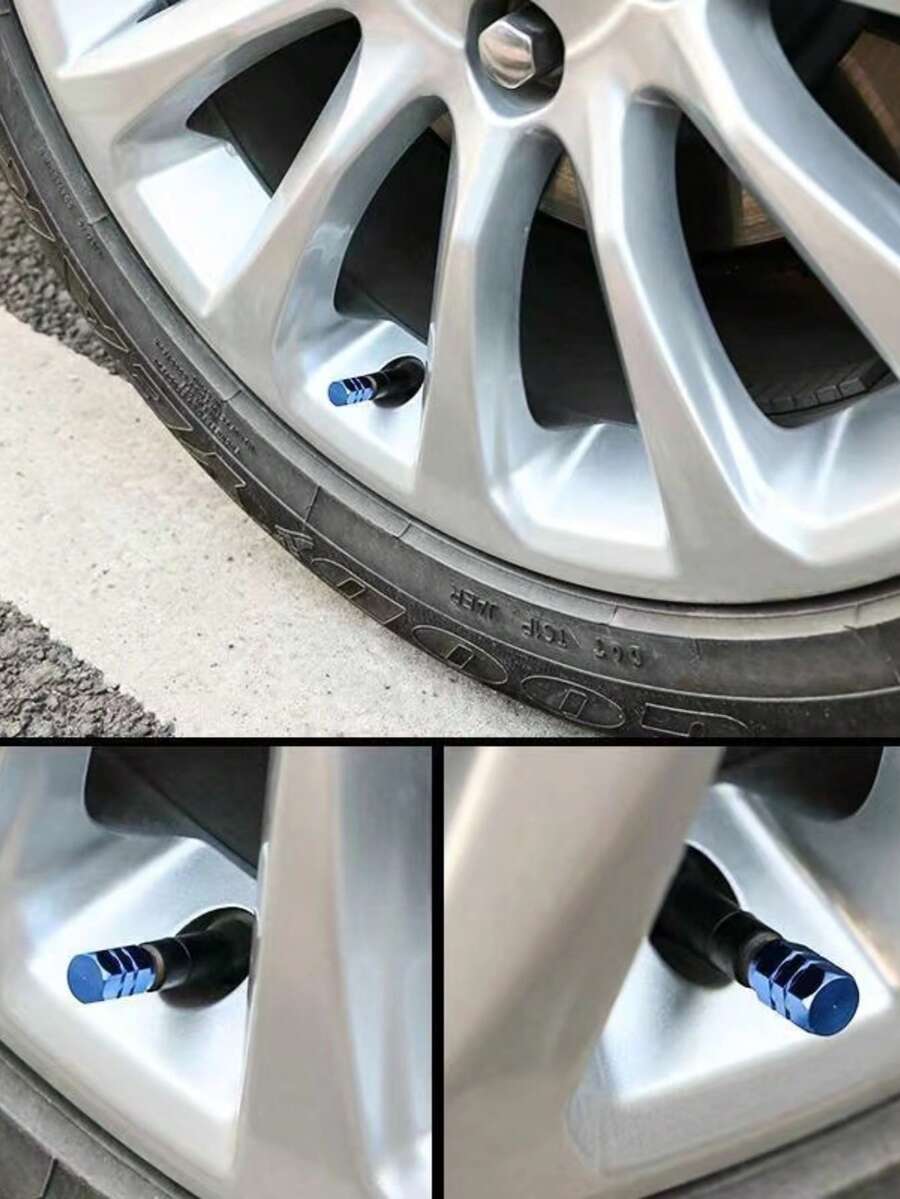 Tapas de valvula de vastago Hexagono universales para neumaticos de coche moto