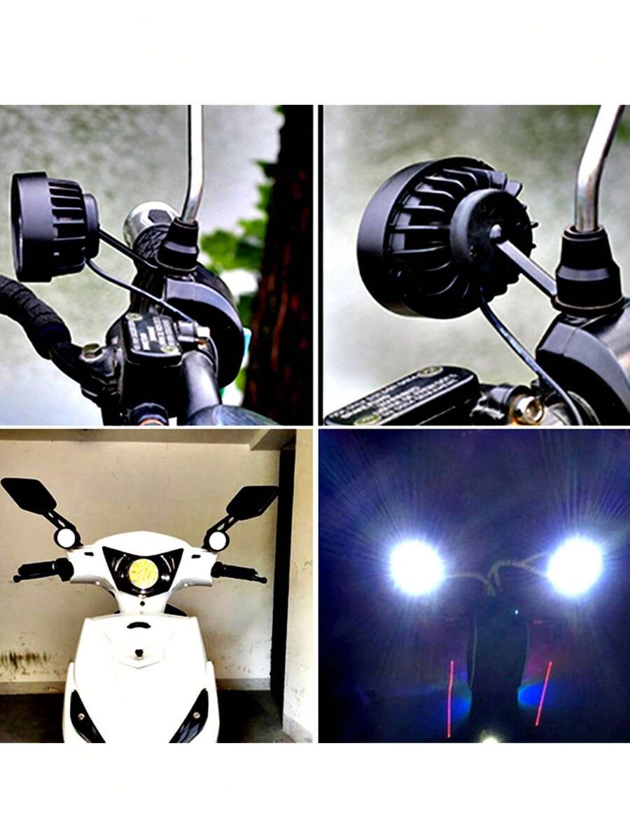Faros auxiliares 9LED universales scooter motocicleta
