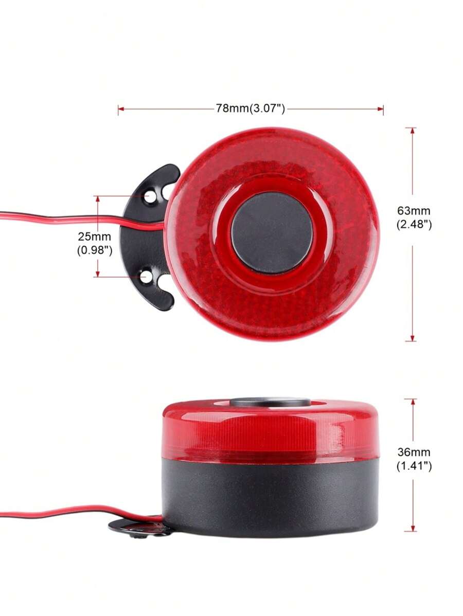 Bocina de reversa con luz intermitente para coche