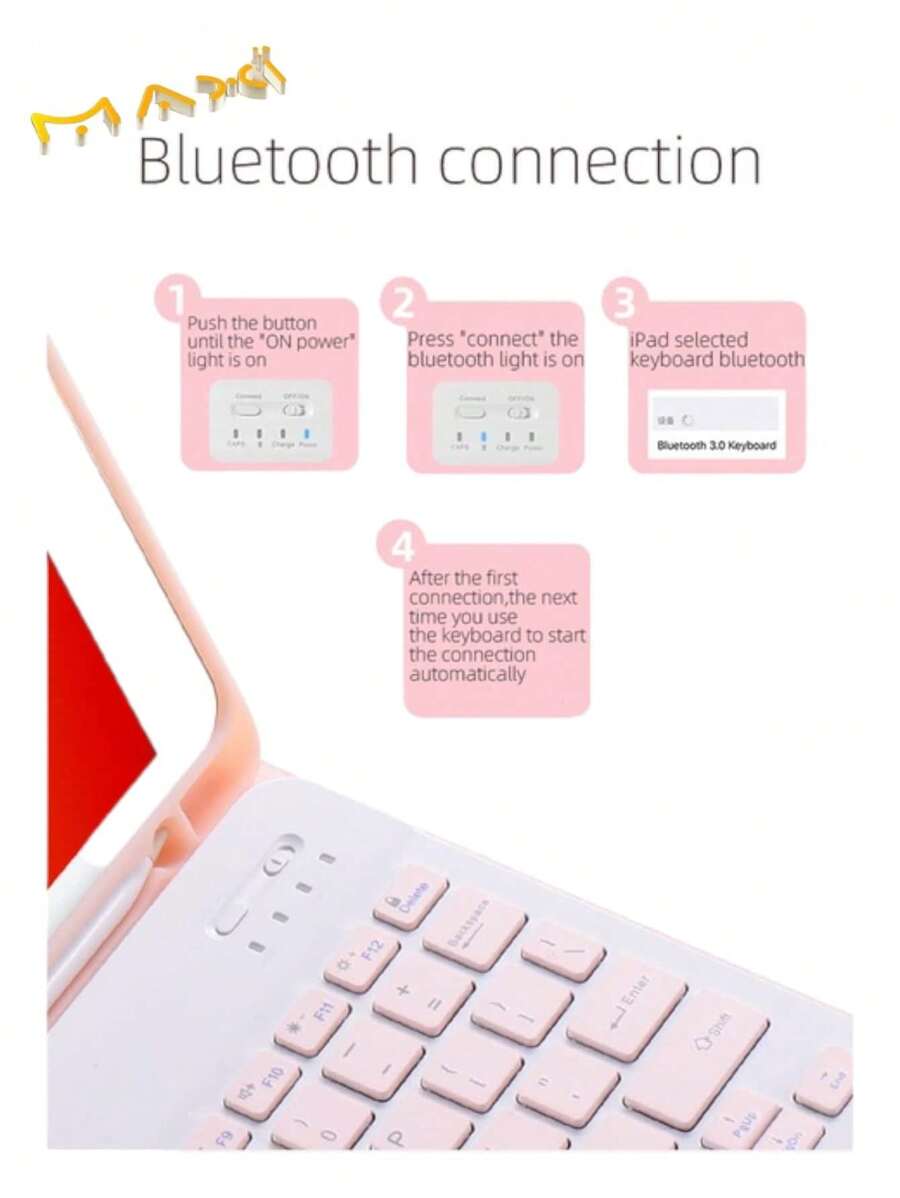 Kit Teclado de Mouse y Inalambrico Bluetooth