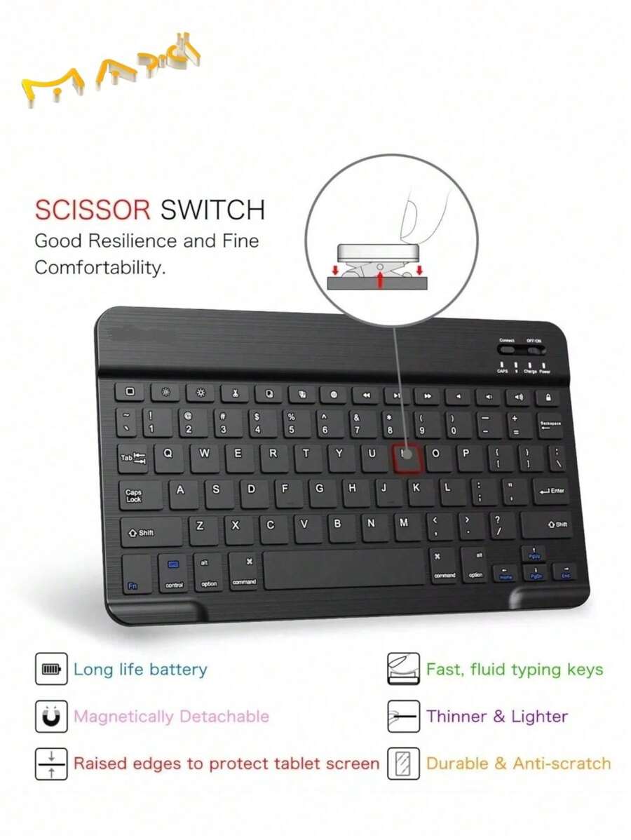Kit Teclado de Mouse y Inalambrico Bluetooth