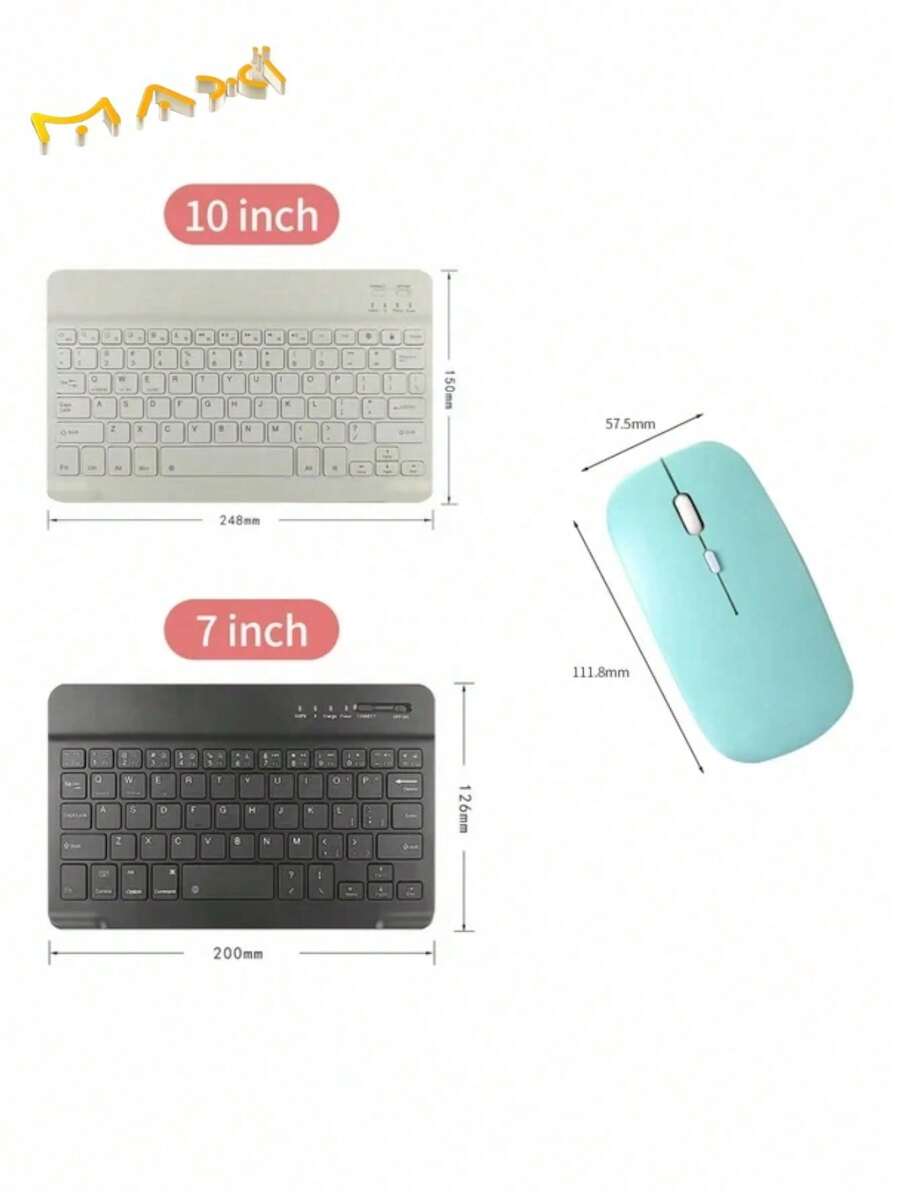 Kit Teclado de Mouse y Inalambrico Bluetooth