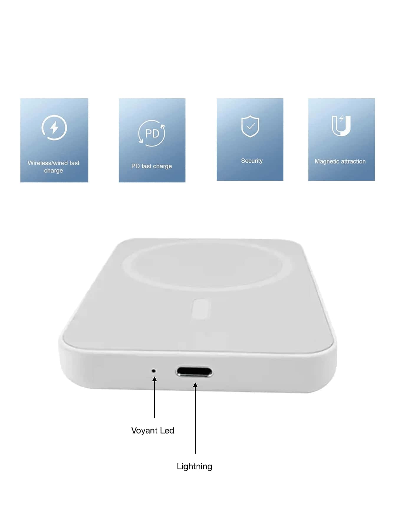 Bateria para Celular  Portatil Carga Inalambrica