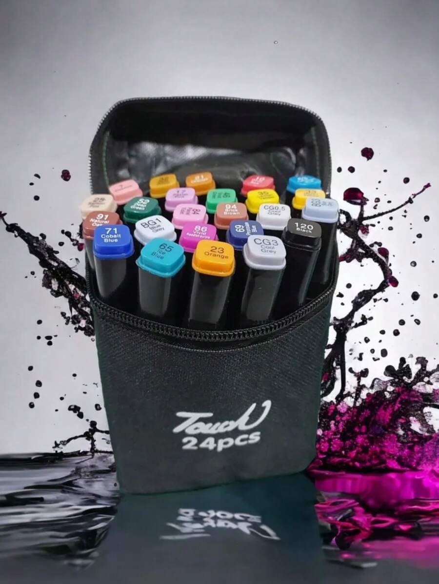 Estuche Con 24 Plumones