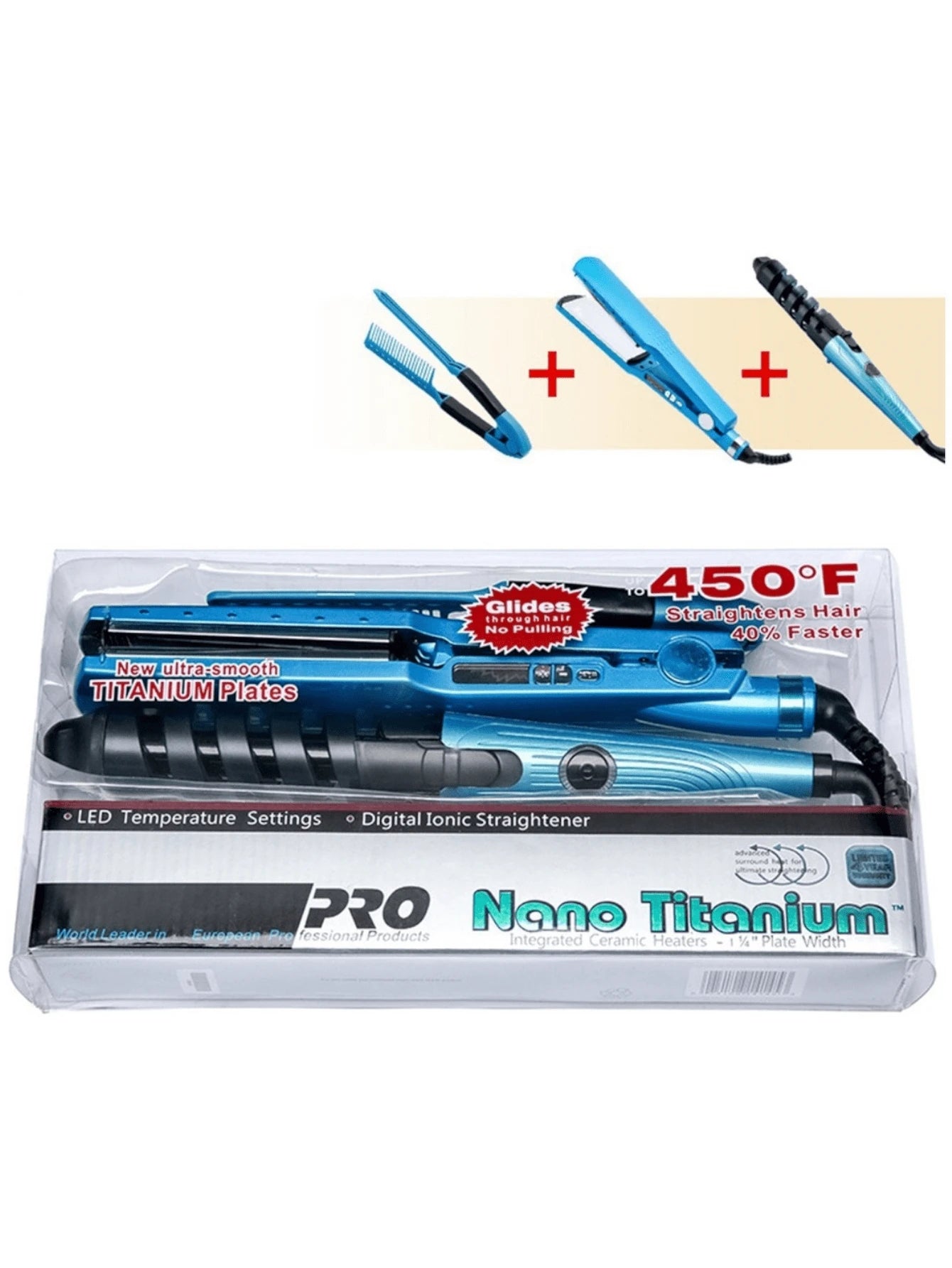 Kit 3 Plancha De Cabello