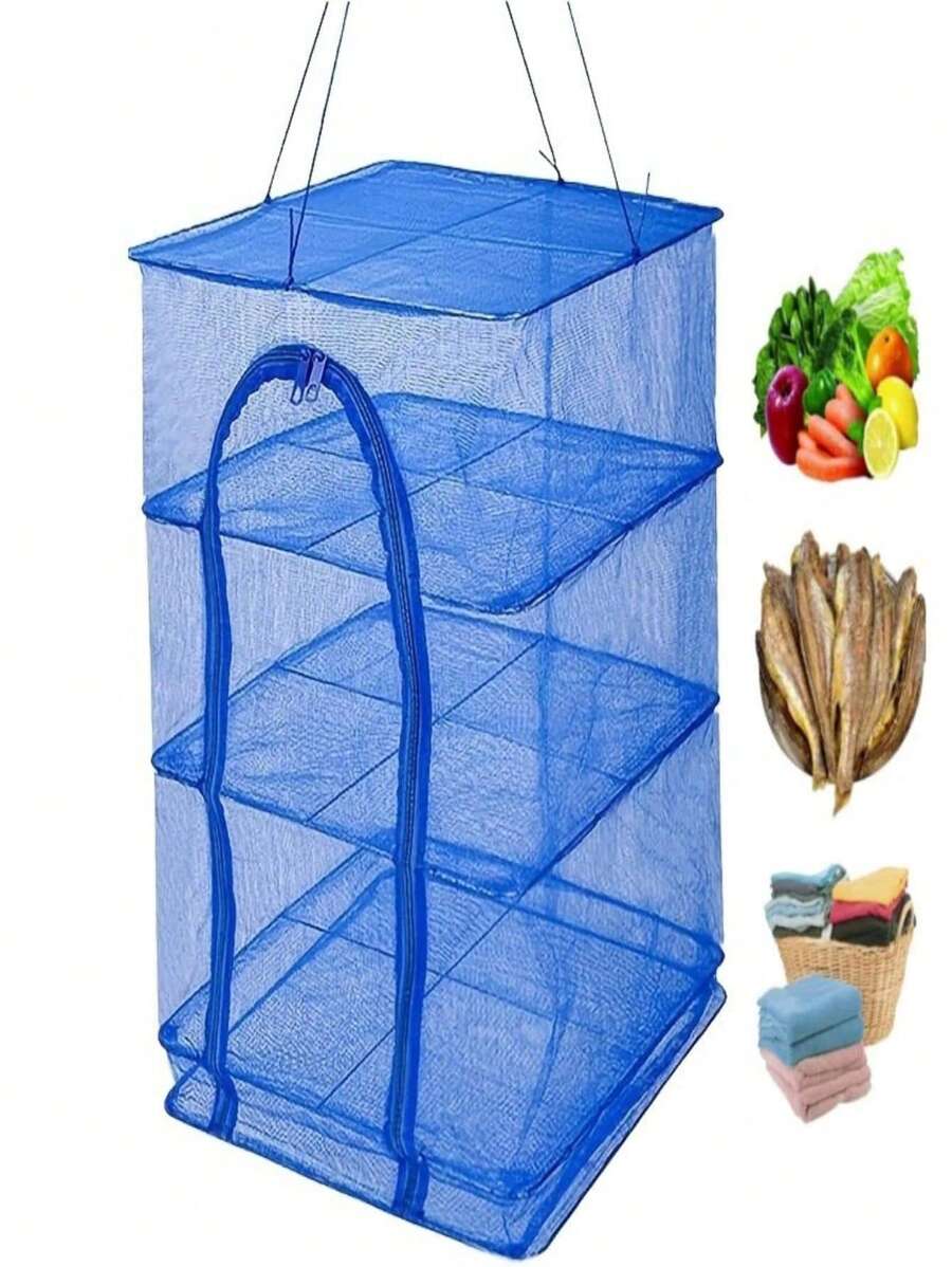 Estante para secar plegable para camarones, pescado, verduras y hierbas