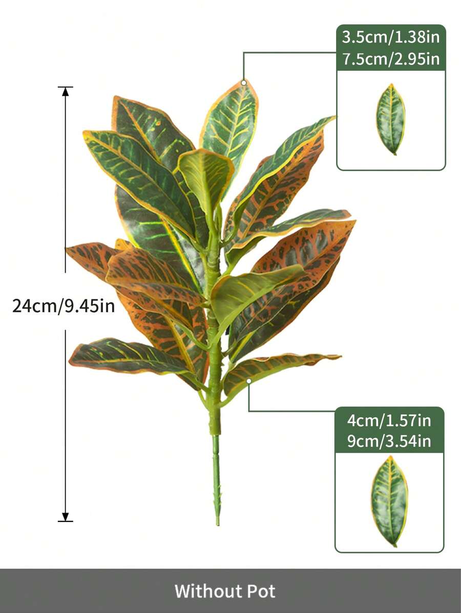 Árbol artificial de Ficus con hojas que cambian de color