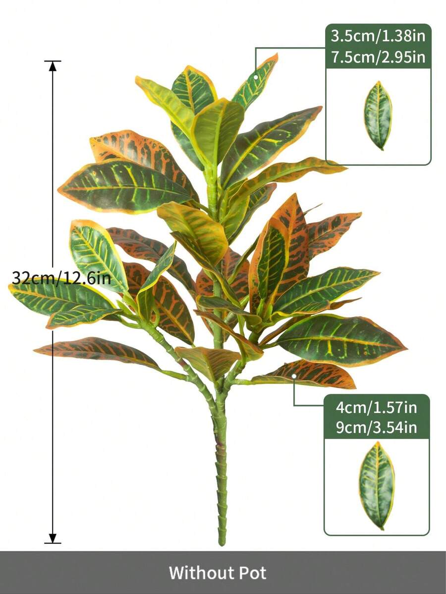 Árbol artificial de Ficus con hojas que cambian de color