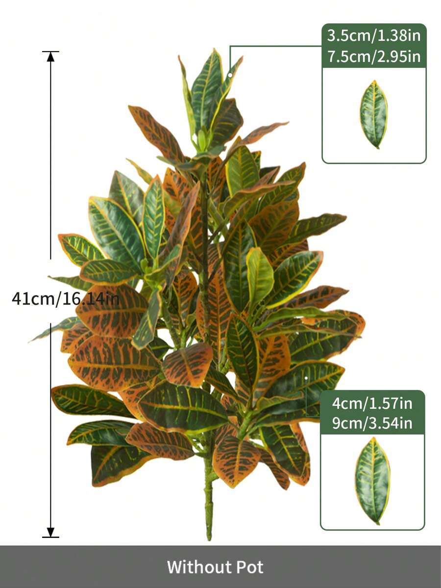 Árbol artificial de Ficus con hojas que cambian de color