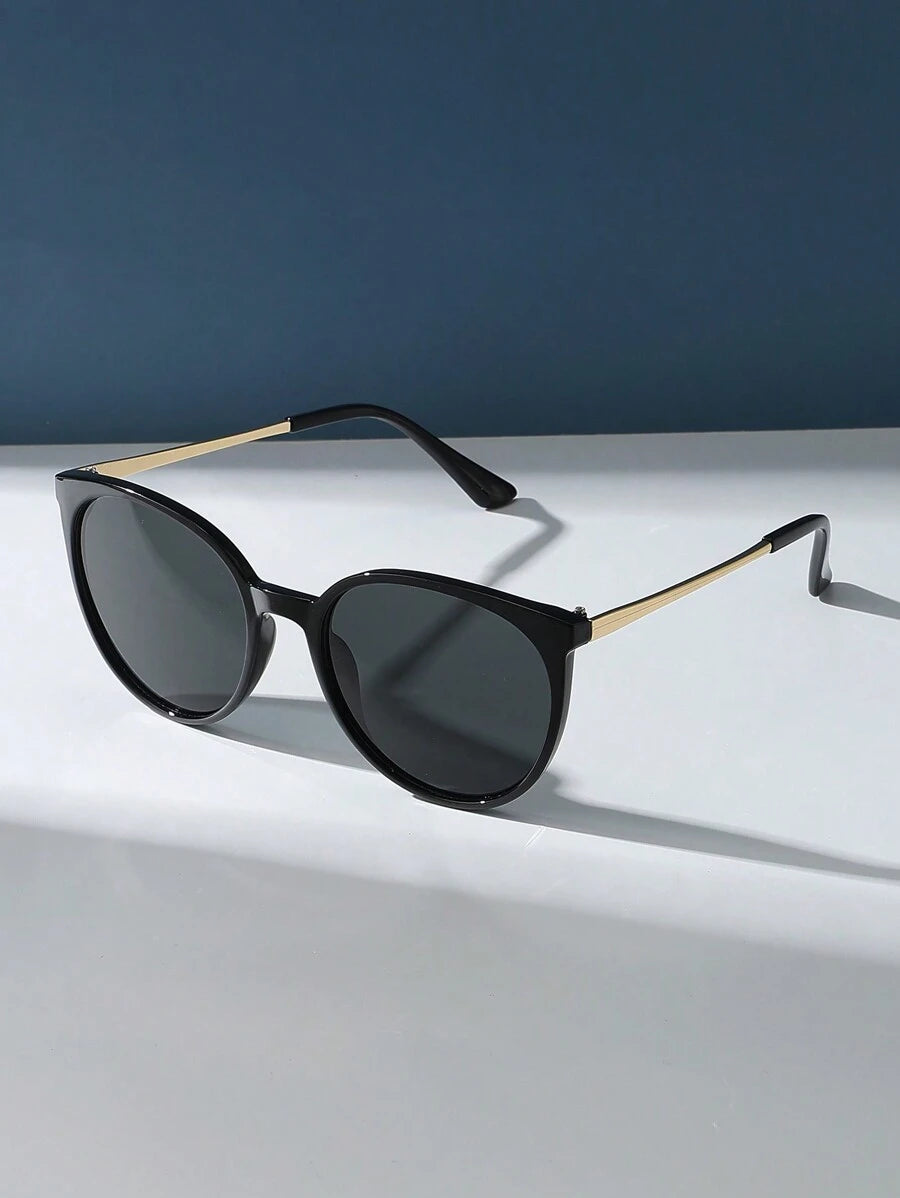 gafas de sol unisex retro de metal redondas
