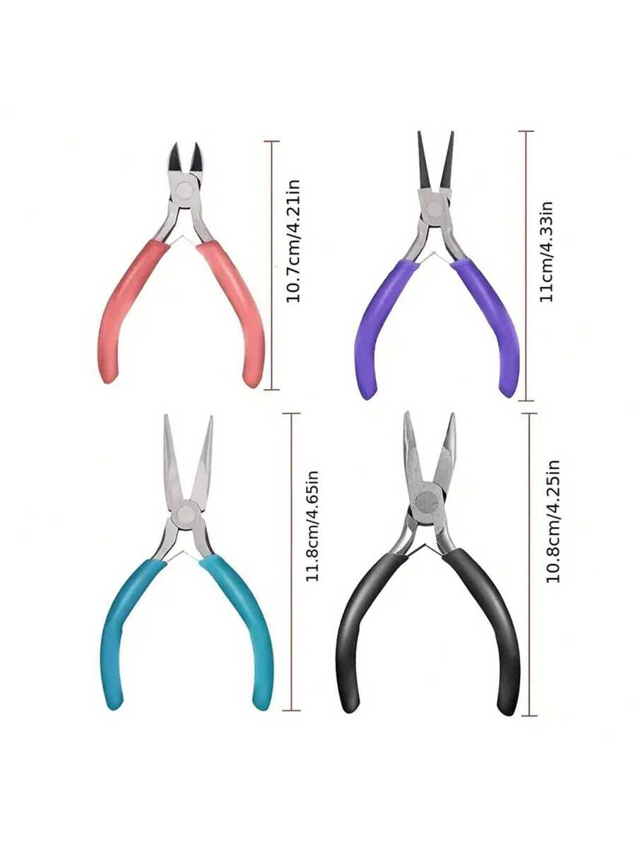 Set de 4 piezas de herramientas de alicates para joyería