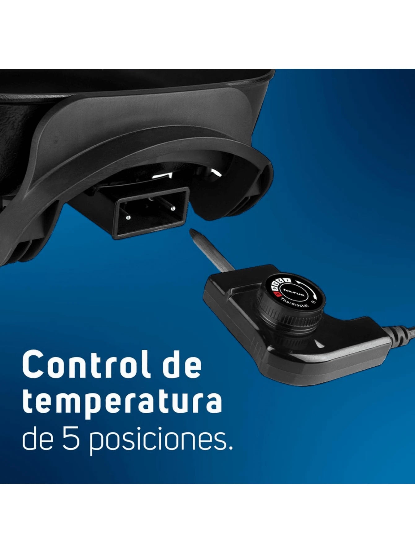 Sartén Eléctrica  A Vapor Taurus Odiseo Negra 2.5l