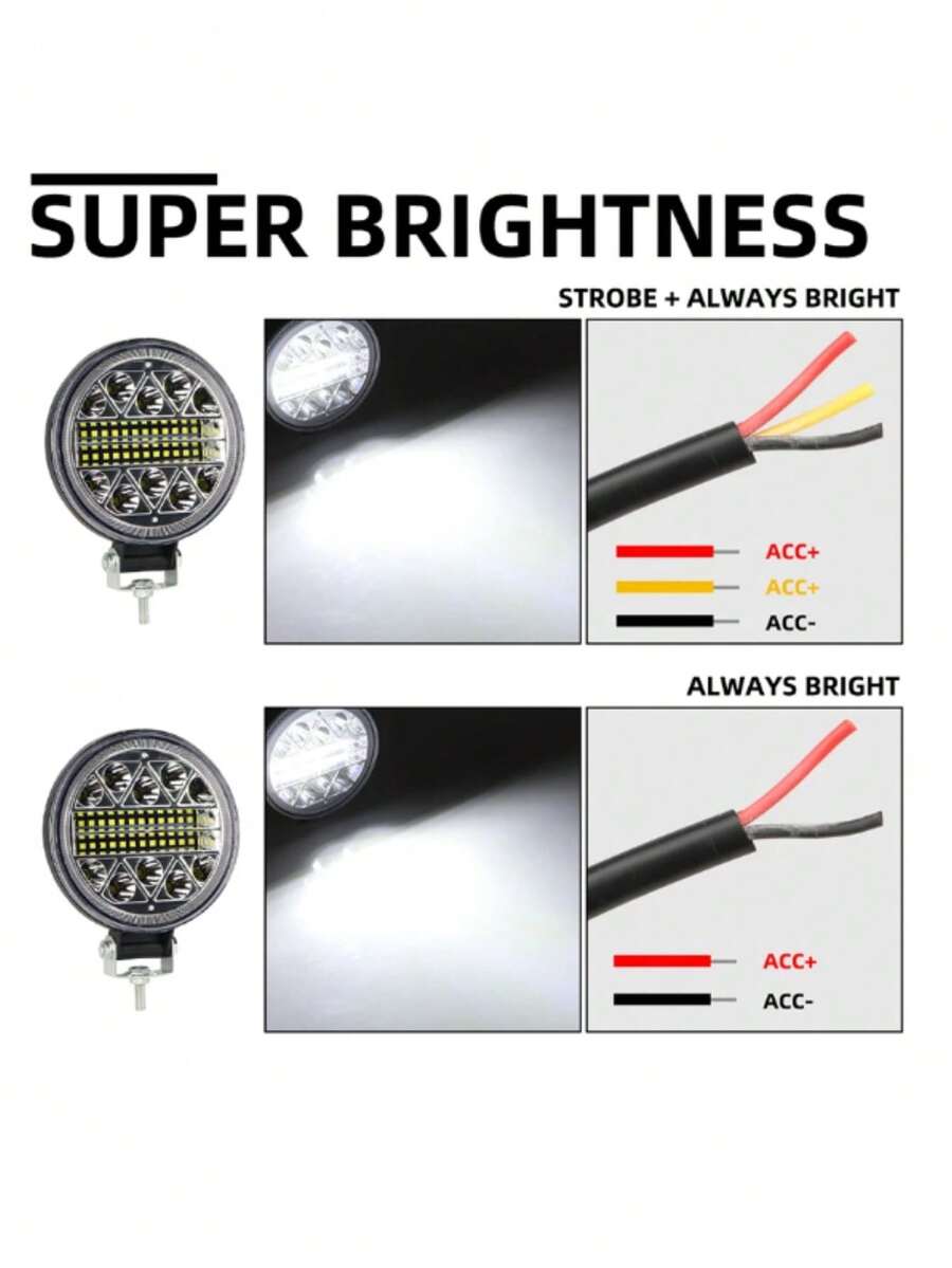Faros auxiliares Redondos para coche moto