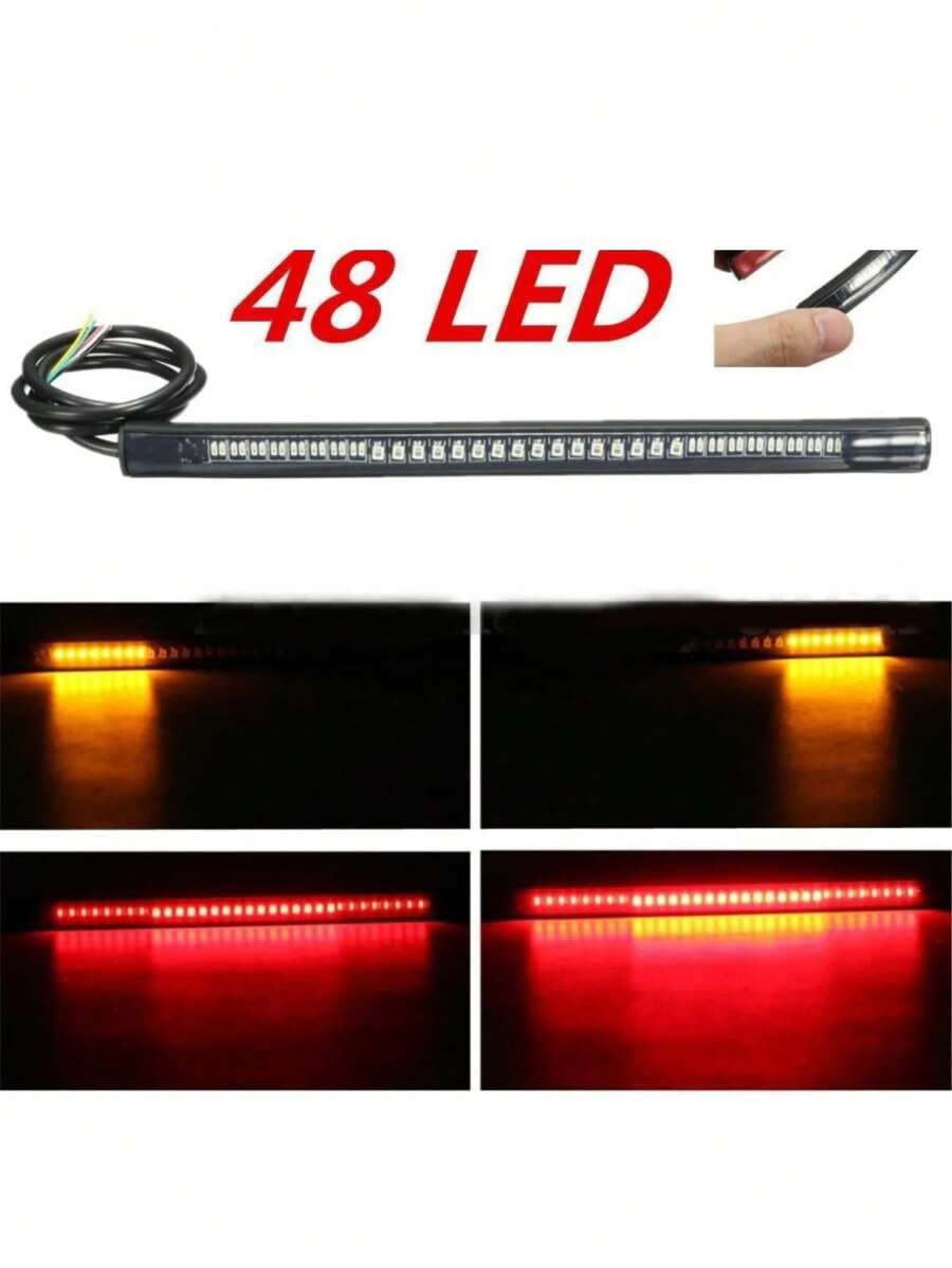 Tira de LED flexible luz trasera universal para motocicleta
