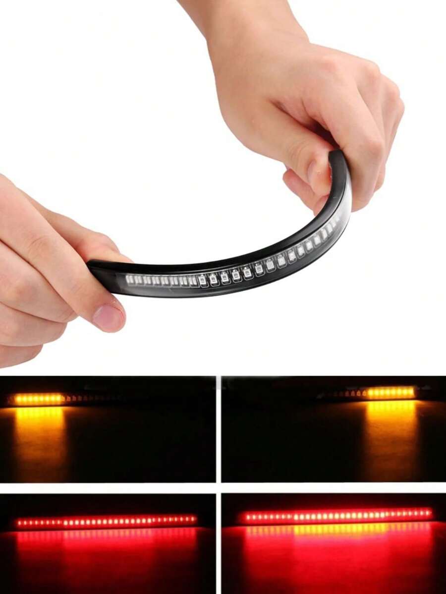 Tira de LED flexible luz trasera universal para motocicleta