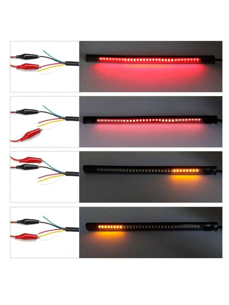 Tira de LED flexible luz trasera universal para motocicleta