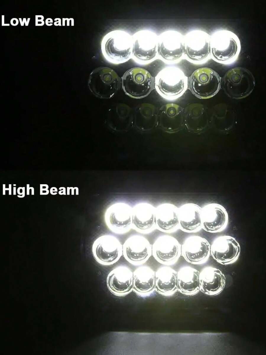 Faros LED cuadrados luces delanteras