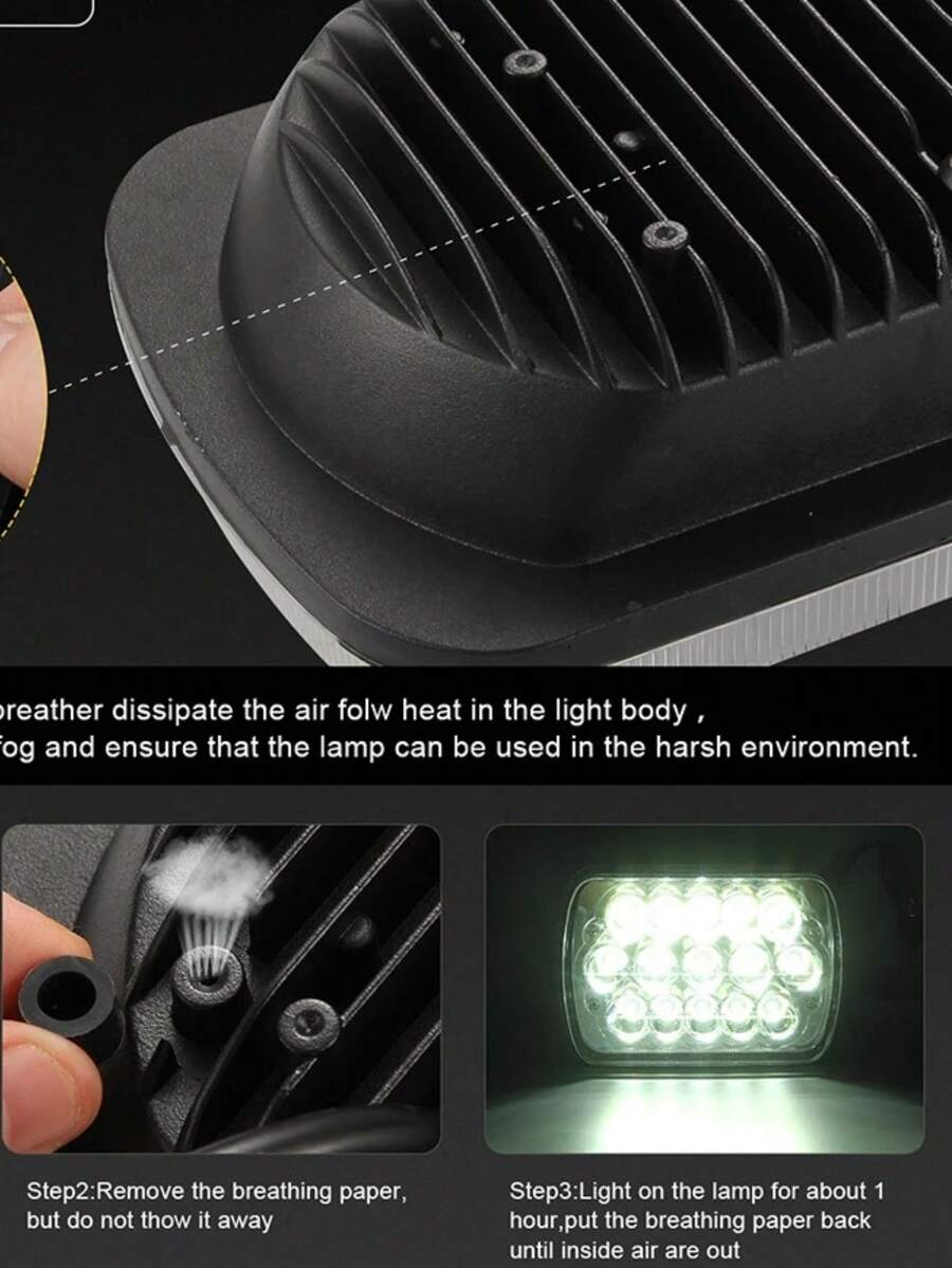 Faros LED cuadrados luces delanteras