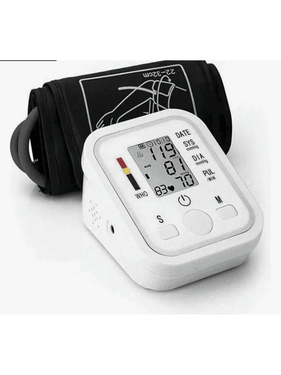 Monitor Digital De Presión Arterial Brazo Automático, Manguito de Presión Arterial Digital Ligero, Estable y Sensible, Conveniente para Viajar