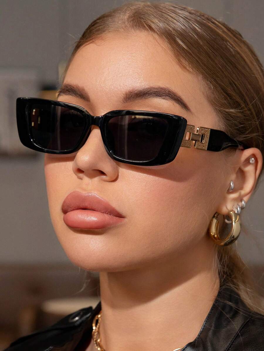 Gafas de sol vintage de marco grueso y grande