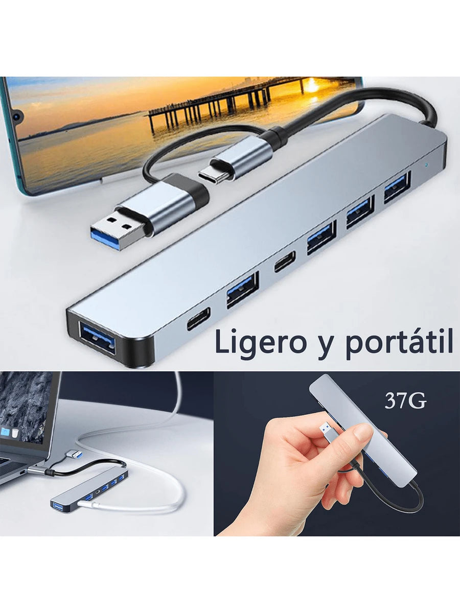 Hub USB C 3.0, 7 en 1 Adaptador USB