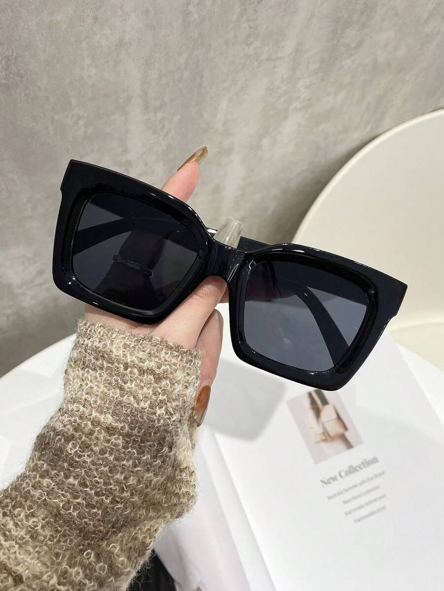 gafas de plástico de moda oversize para mujer