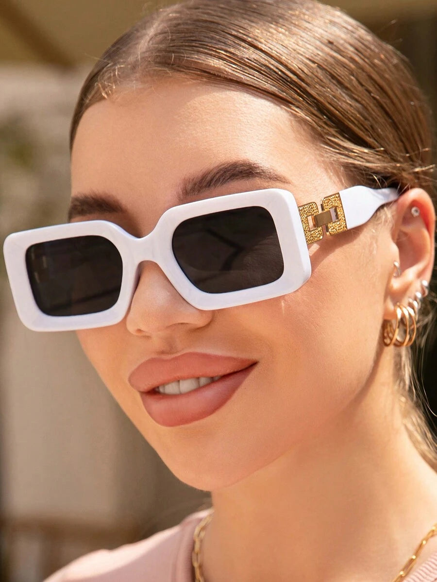 Gafas de sol vintage de marco grueso y grande