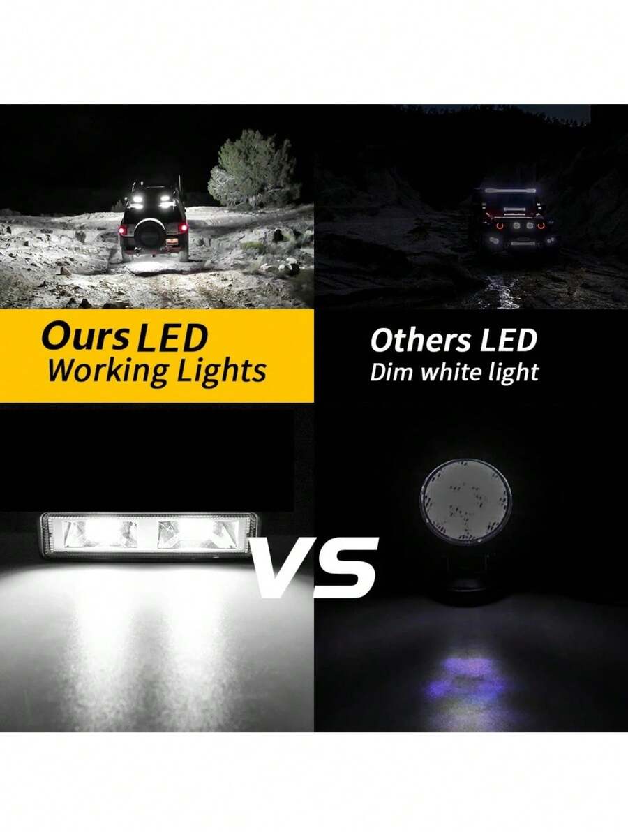 Set Faros LED Barra de 16 SMD de coche o motos