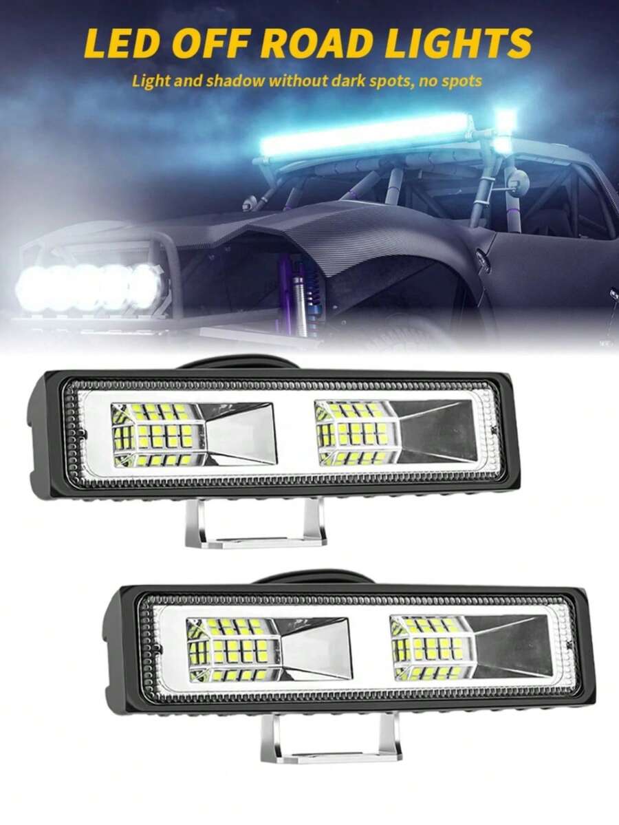 Set Faros LED Barra de 16 SMD de coche o motos