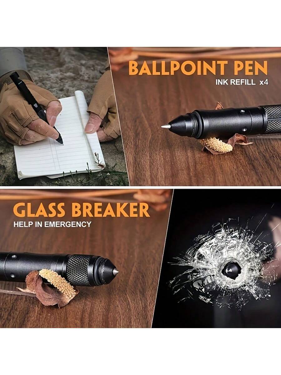 Bolígrafo táctico 9 en 1