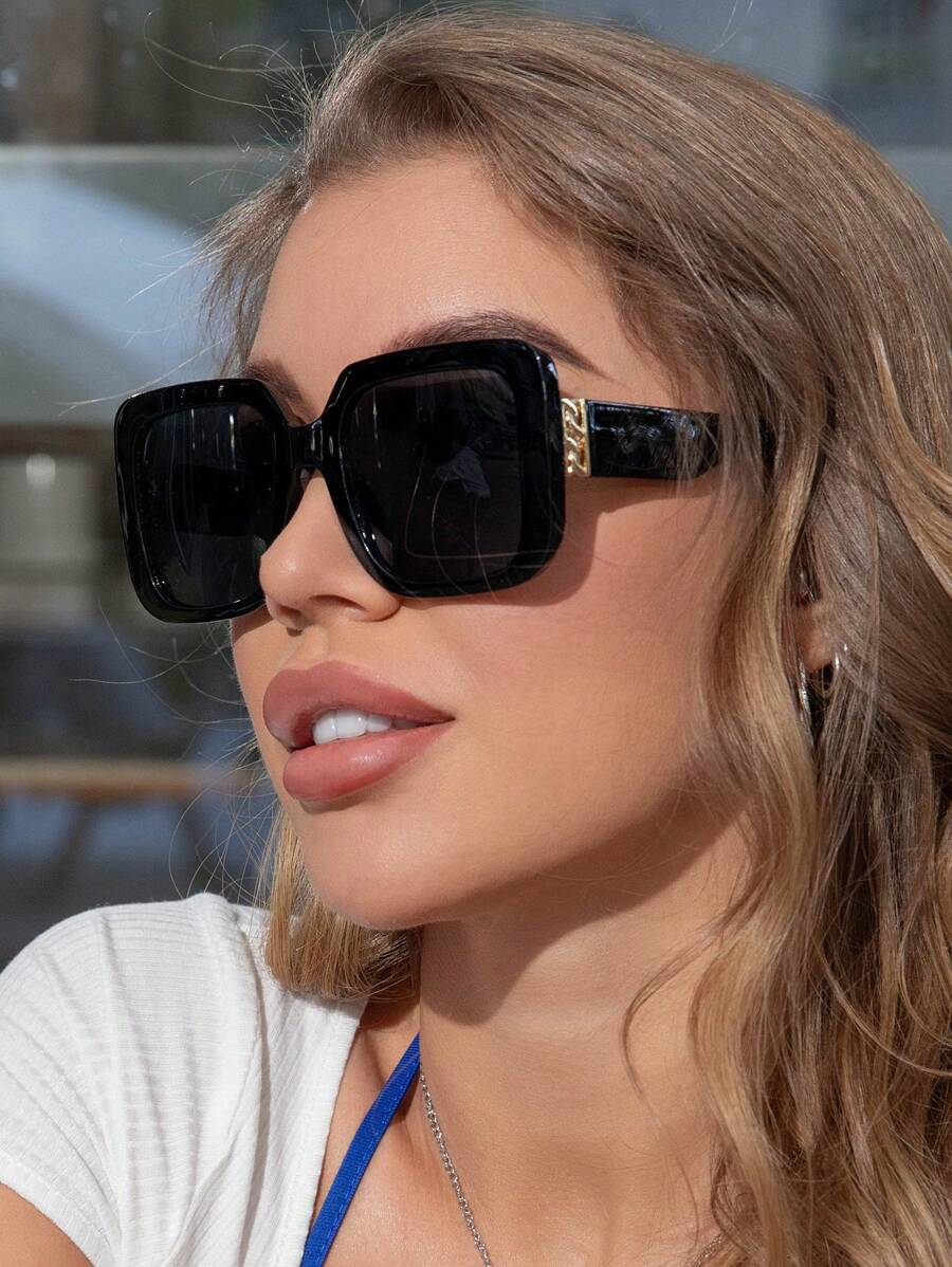 Gafas de sol vintage de marco grueso y grande