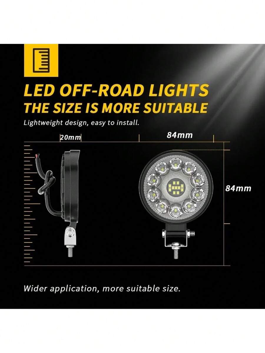 Faros LED Luces delanteras para coche o moto
