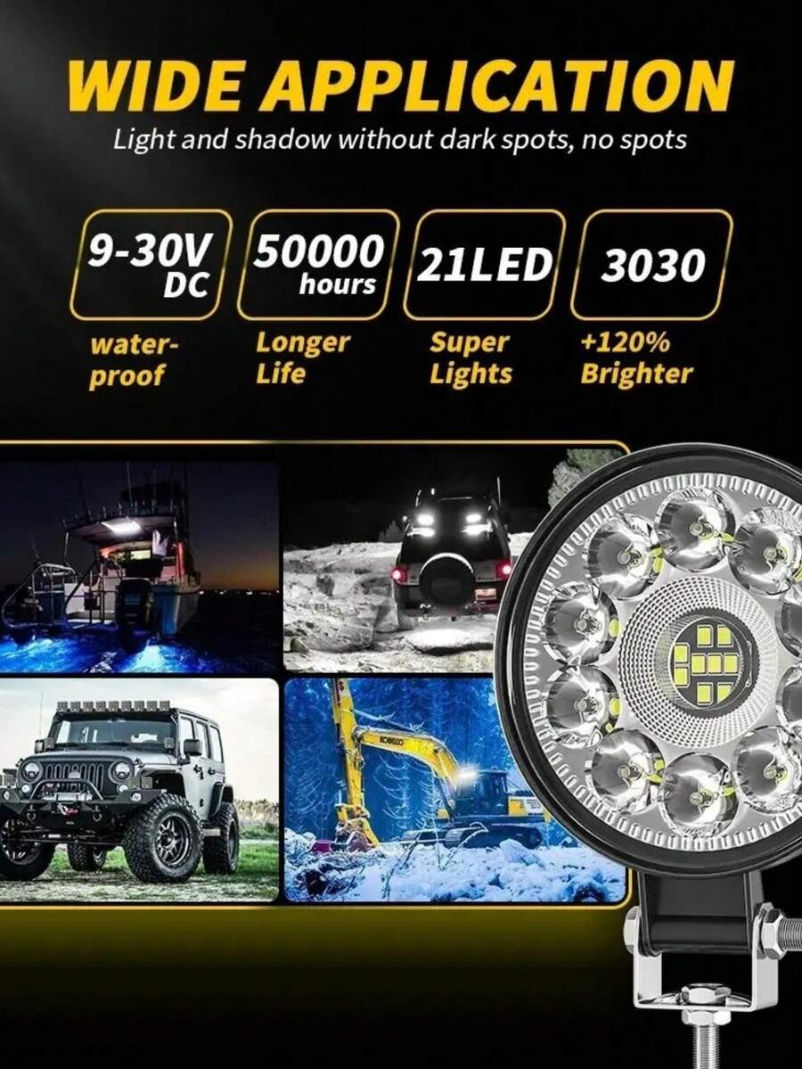 Faros LED Luces delanteras para coche o moto