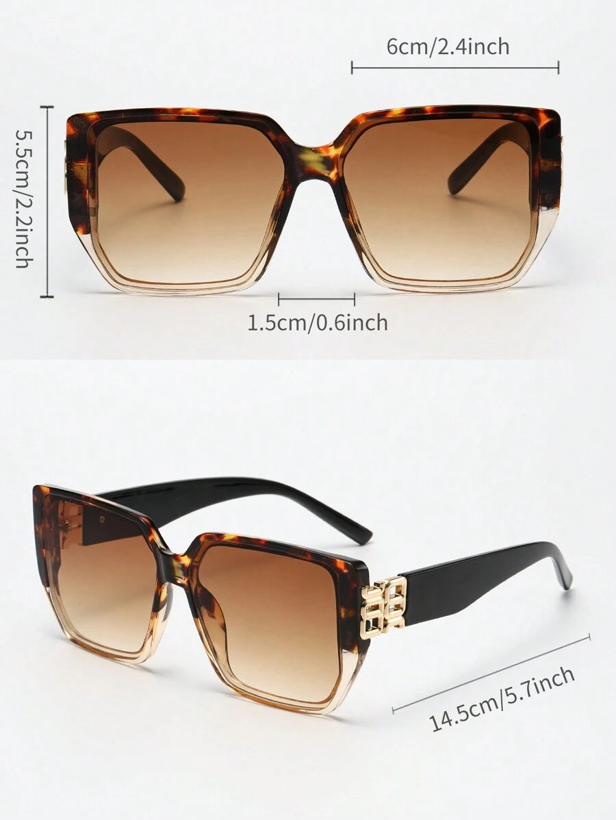 Gafas de sol vintage de marco grueso y grande