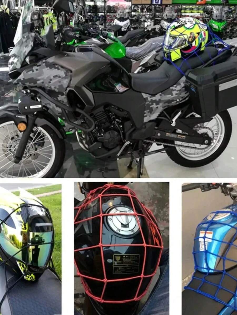 Malla portaequipaje red de 40X40CM para motocicleta