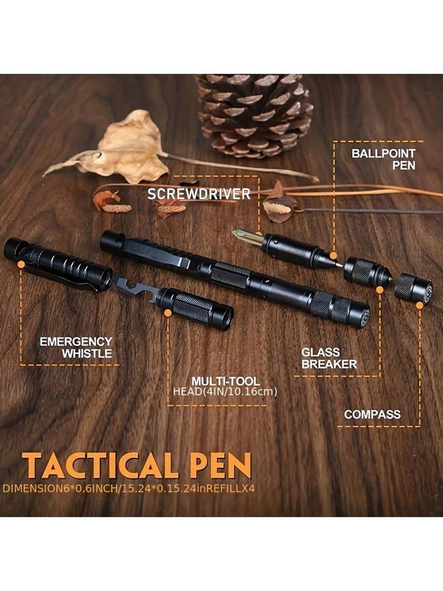 Bolígrafo táctico 9 en 1